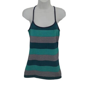 GRG Sports/Activewear Racerback Top  Teal/Silver L